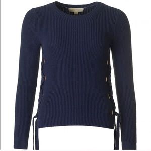 Michael Kors Navy Tie Sweater